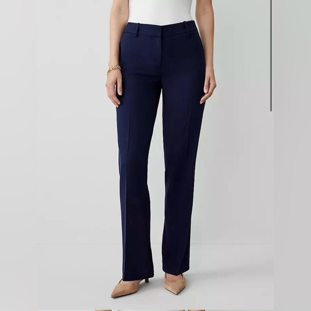 EUC Ann Taylor modern fit navy blue dress pants 8